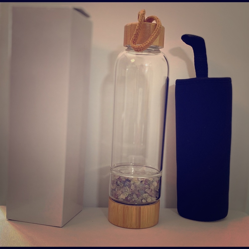 Fertility mix- healing crystal water bottle